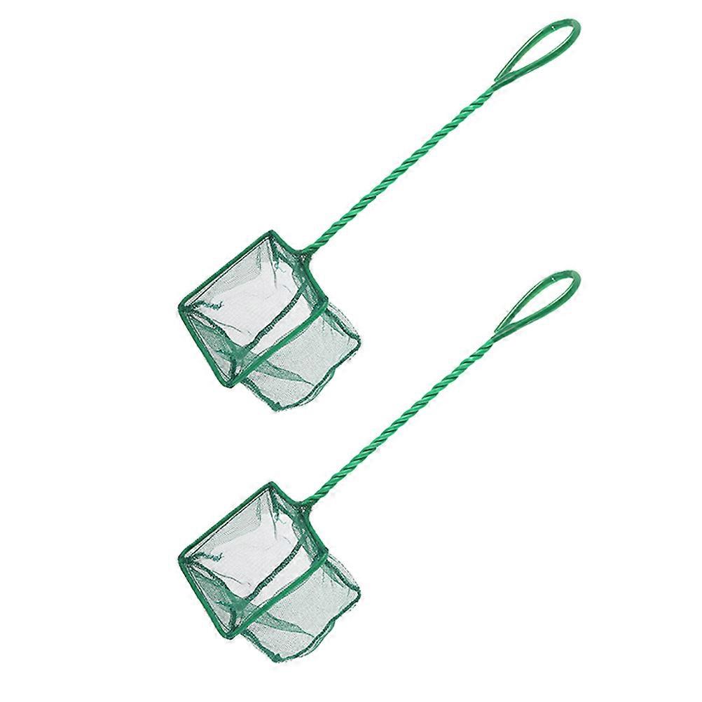 Plastic Handle Fine Mesh Aquarium Fish Net for Catching 8Pcs