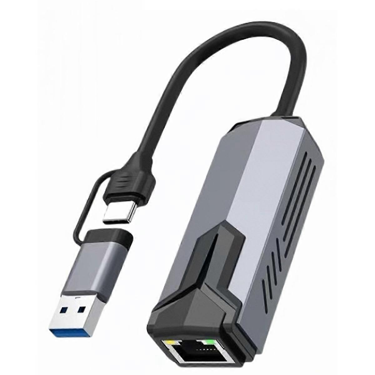  2,5G kabelgebundene Netzwerkkarte USB 3.0 TYP C RTL81527 Adapter 2500 Mbps High Speed für Pro Computer Ta