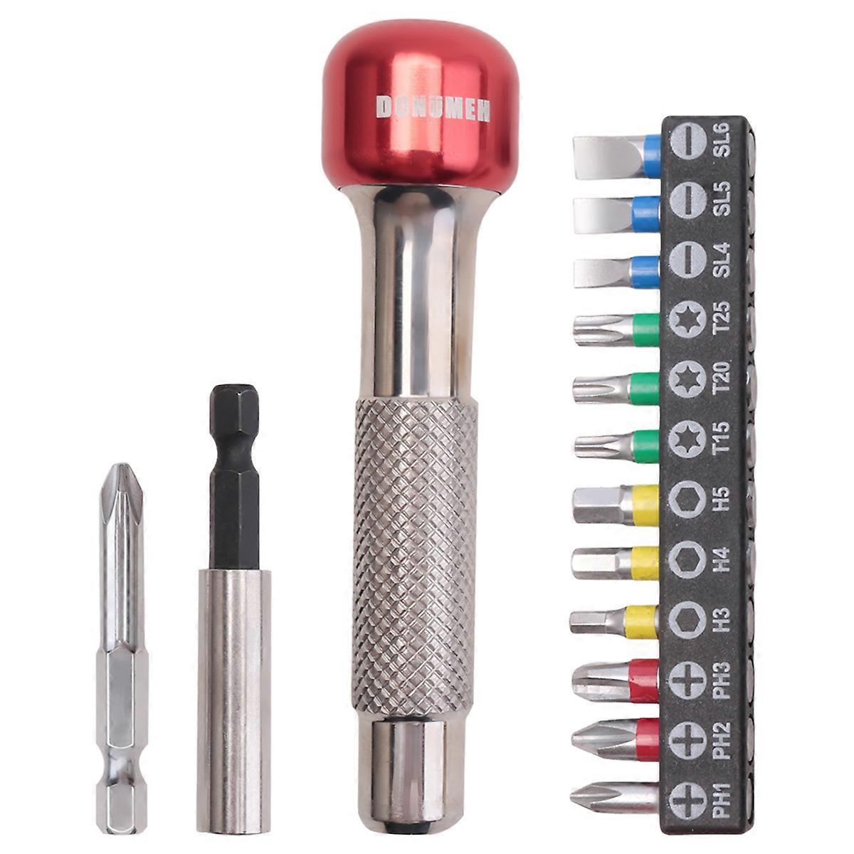 DONUMEH Screwdriver Multifunctional Keychain Magnet Tool