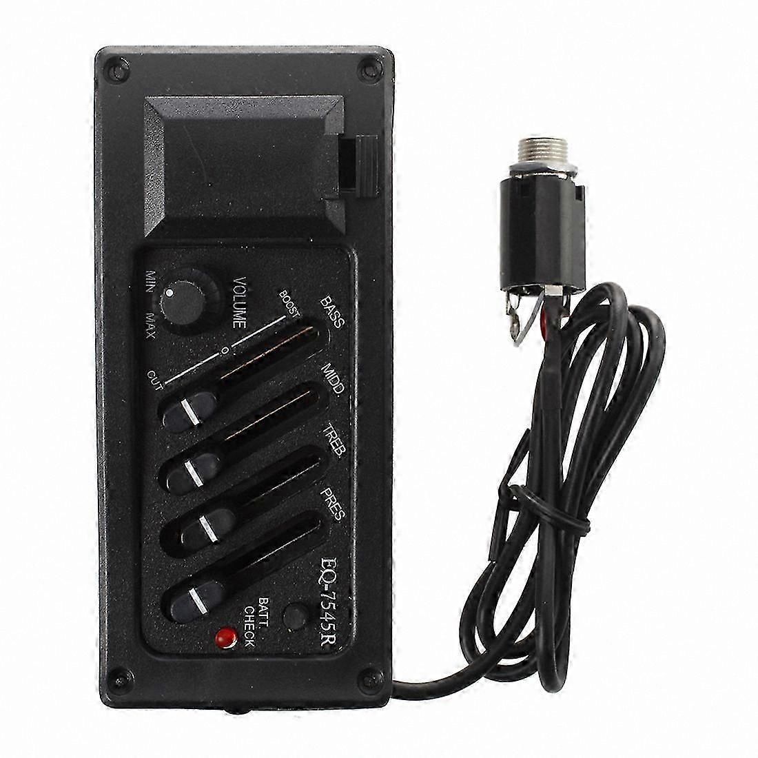 Acoustic Guitar Pre-Amp Kit with 4-Band EQ and Volume Control, Includes Pickup System