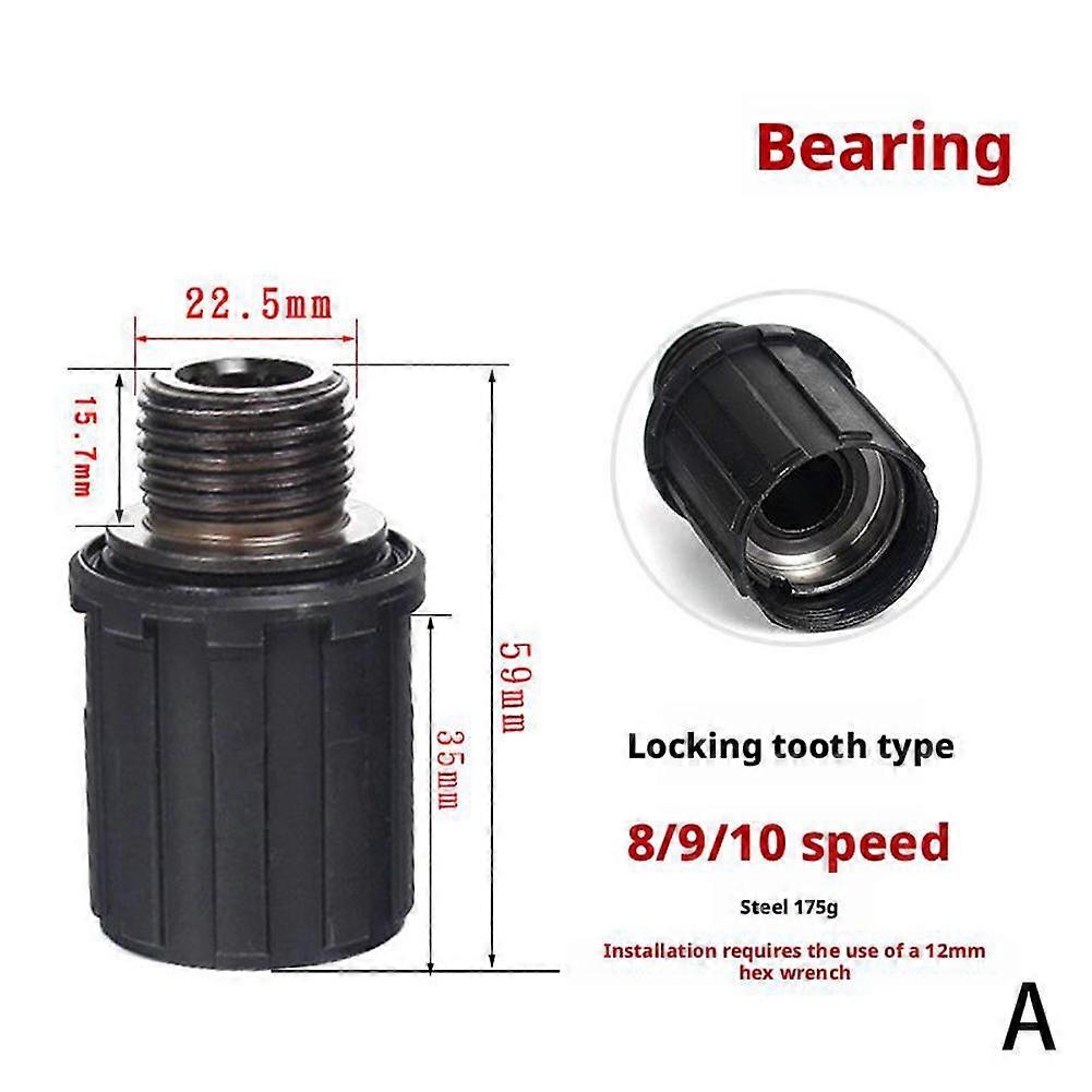 For Mountain Bike 8/9/10 Speed Steel Hub Base Lightweight Durable Gear Lock Design Easy Installation Smooth Ride