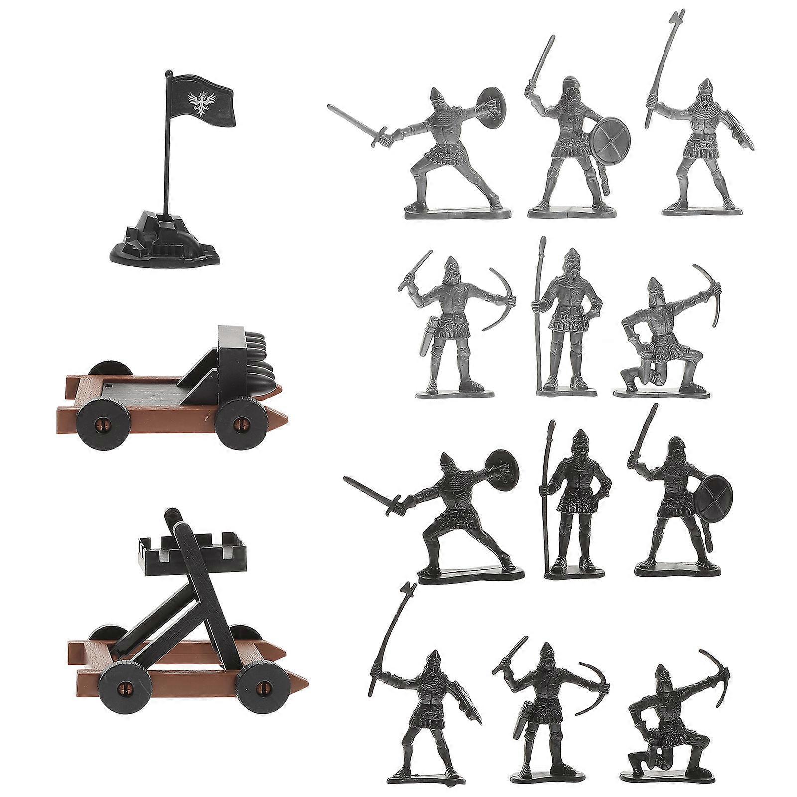 3 Sets Military Toy For Boys Desktop Model Equipment For Collectors Indoor Decoration Rustic Shape