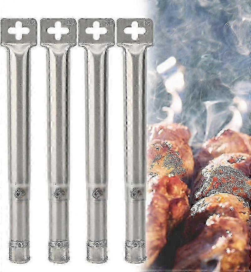 4pcs universell justerbar rustfritt stål bbq gassgrill erstatning rett rør rør brenner