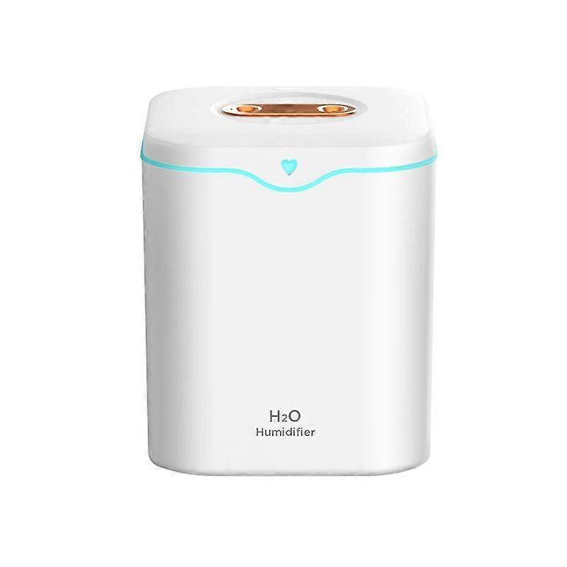 2L Large Capacity Humidifier with Dual Nozzles Super Mist Output Desktop Humidifier for Home Office Bedroom