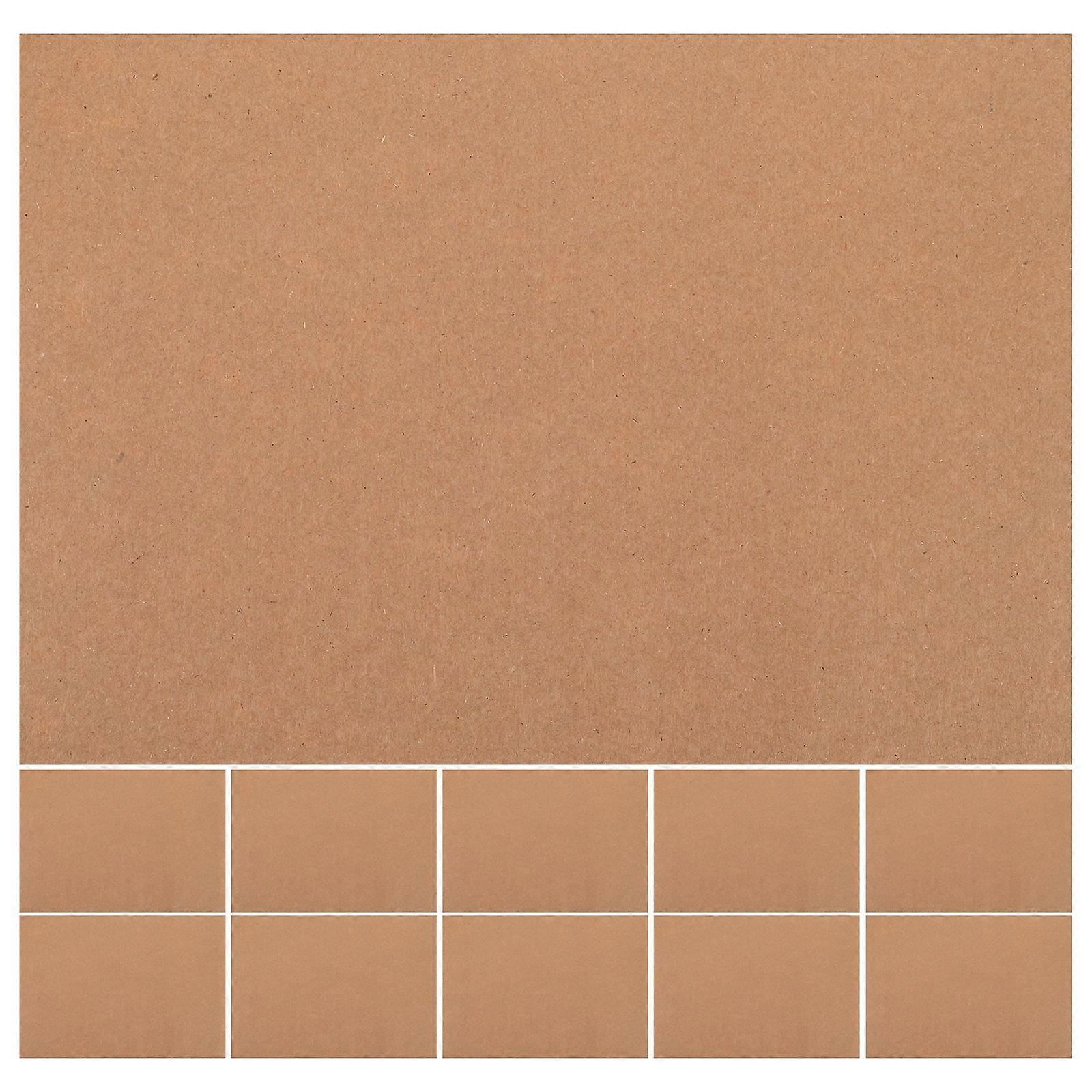 50pcs Cardboard Sheets Crafts Chipboard Craft Scrapbooking Packaging Sheets Chip Board for DIY Projects Office Organization