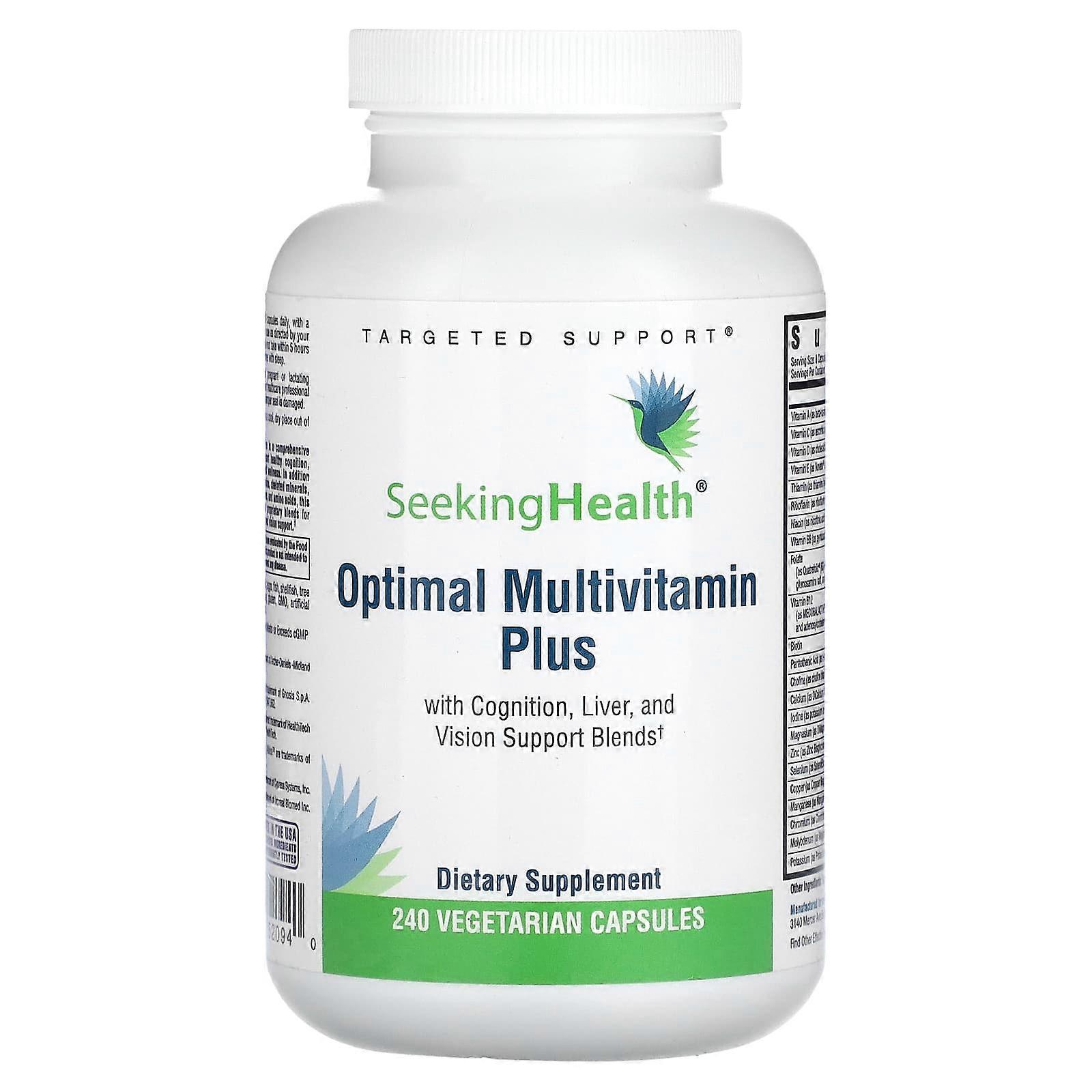 Optimal Multivitamin Plus, 240 Vegetarian Capsules