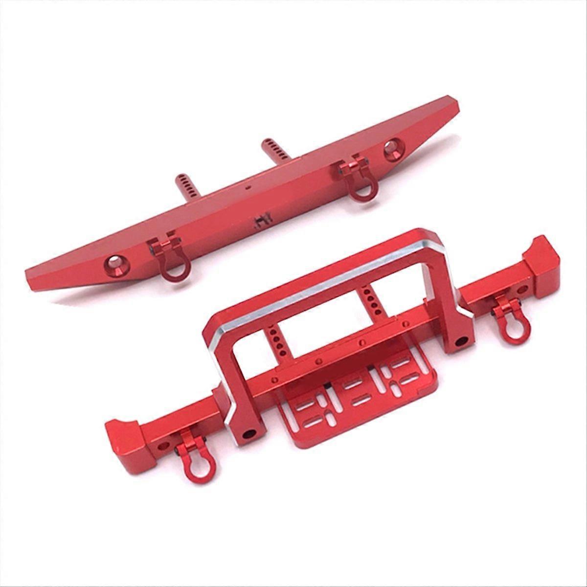 Metal Front Rear Bumper for 1/10 RC Crawler Car Red