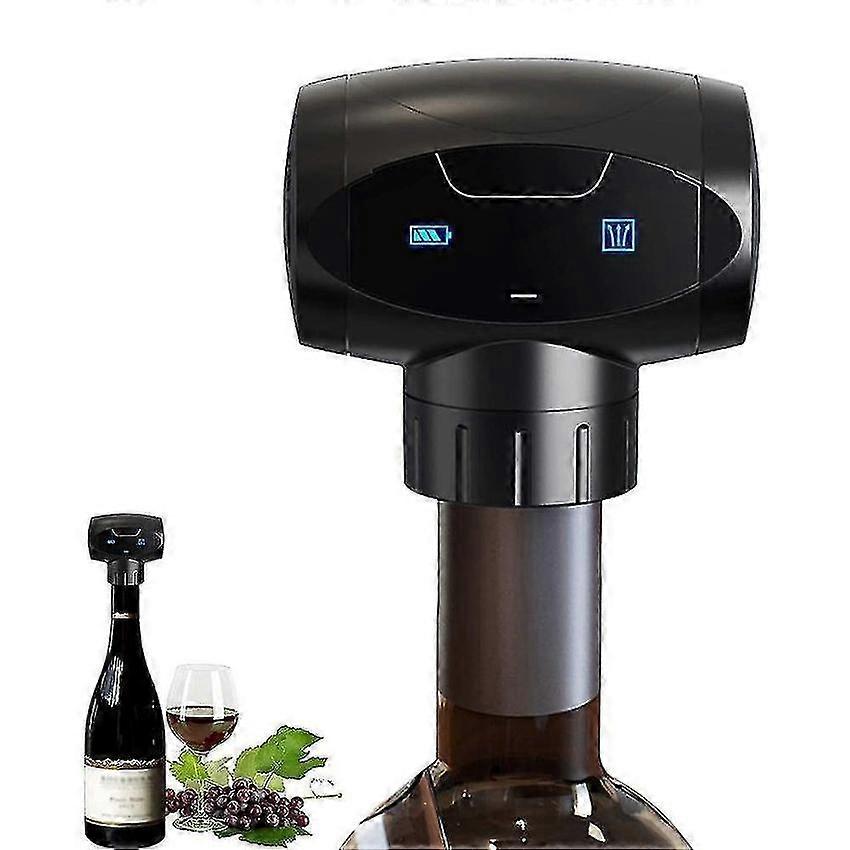 Pompe à vide automatique pour le vin avec bouchons en silicone, bouchon de bouteille réutilisable, cadeau pour les amateurs de vin
