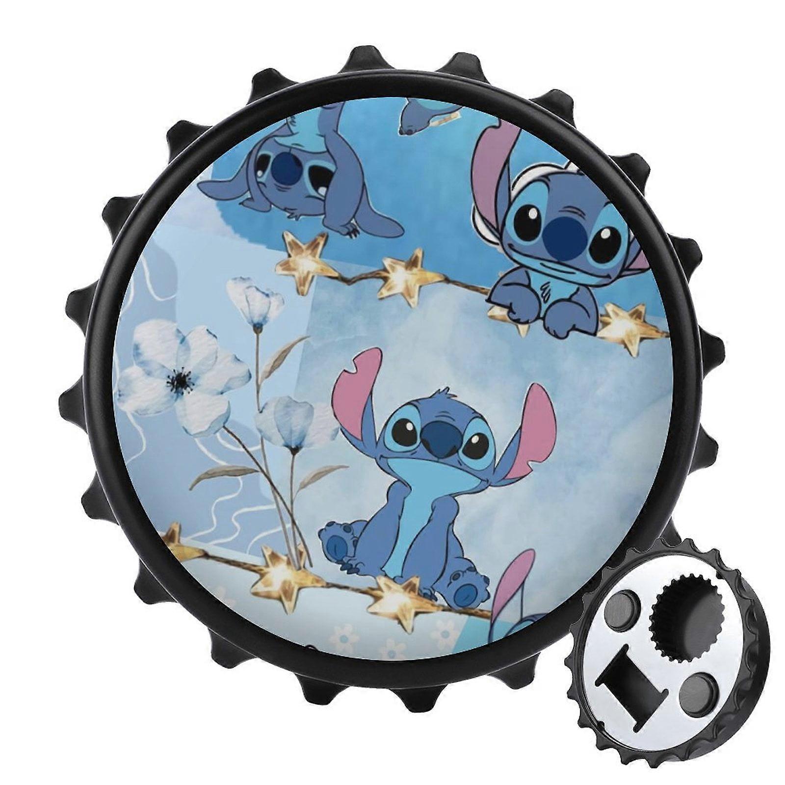 Stitch Bottle Opener Magnetic with Fridge Magnets Sticker Unique Gift Idea for Camper Lovers Cool Gadgets Outdoor Picnic Home Using