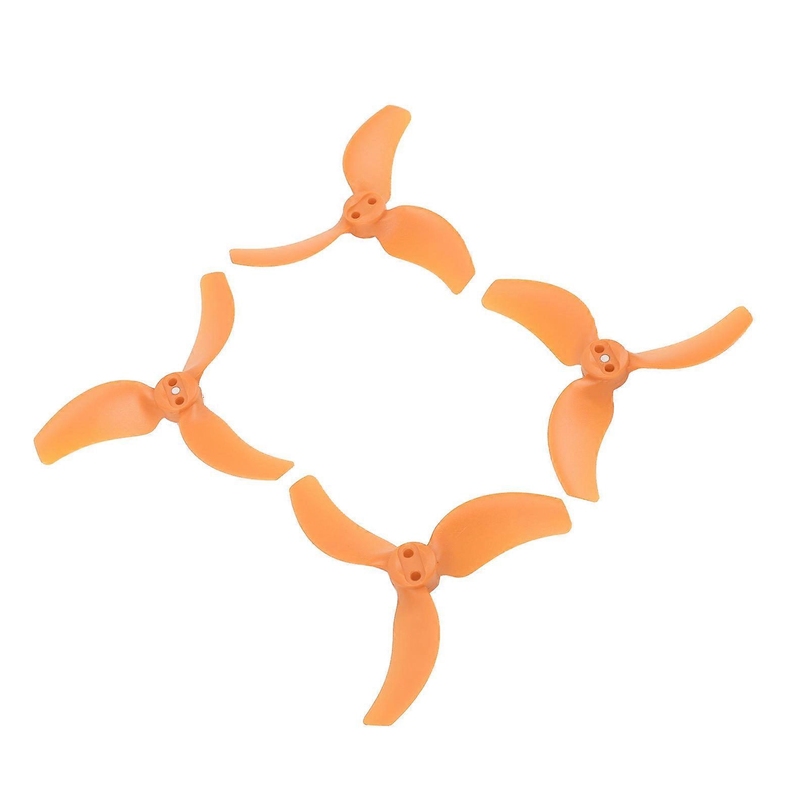 2 Pairs FPV Drone Propellers with Storage Case Lightweight 3 Blades RC Drone Propellers for Avata 2 3032S FPV Drone Orange 