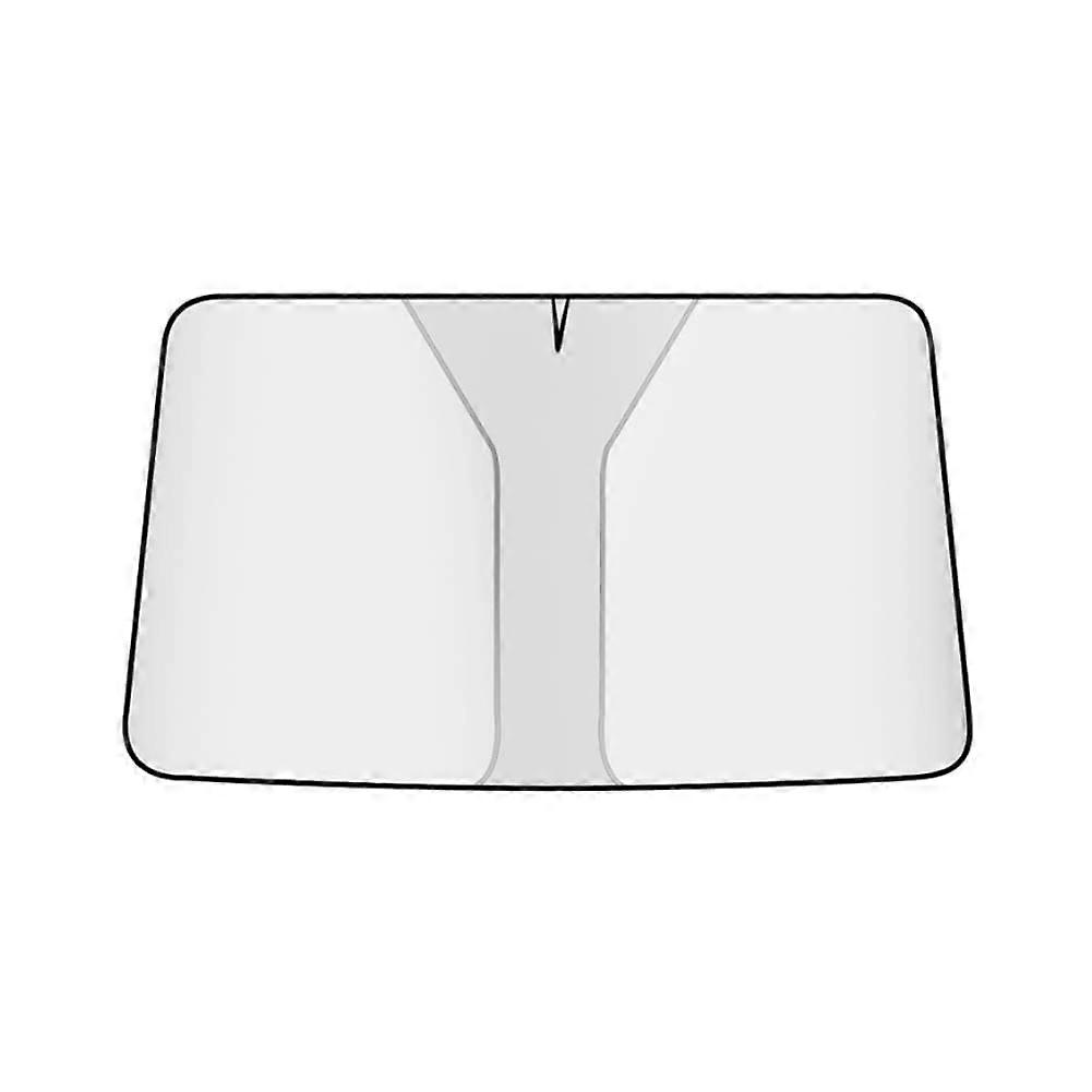 Car Front Window Windshield Sunshade Visor Foldable Sunshade UV Blocking Insulation Silver