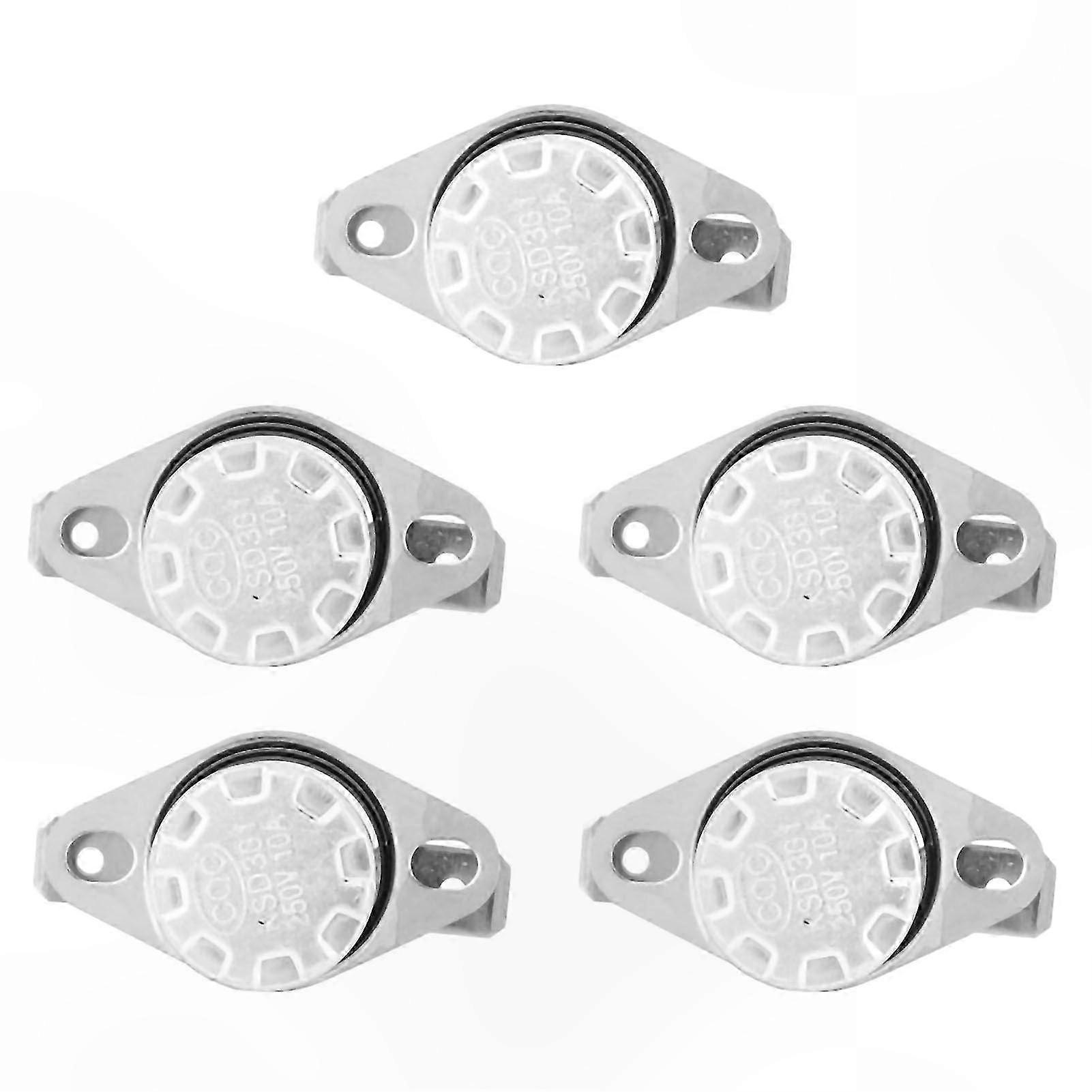 5 Pcs KSD301 Temperature Control Thermostat Thermal Switch 250V 10A Normally Open 50°C