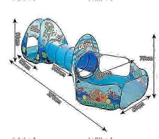Basketball Hoop For Pop Up Children Play Tent, Ocean Theme, Portable & Folding Design, Breathable Material, Easy To Clean, Durable Polyester, Sa miao4
