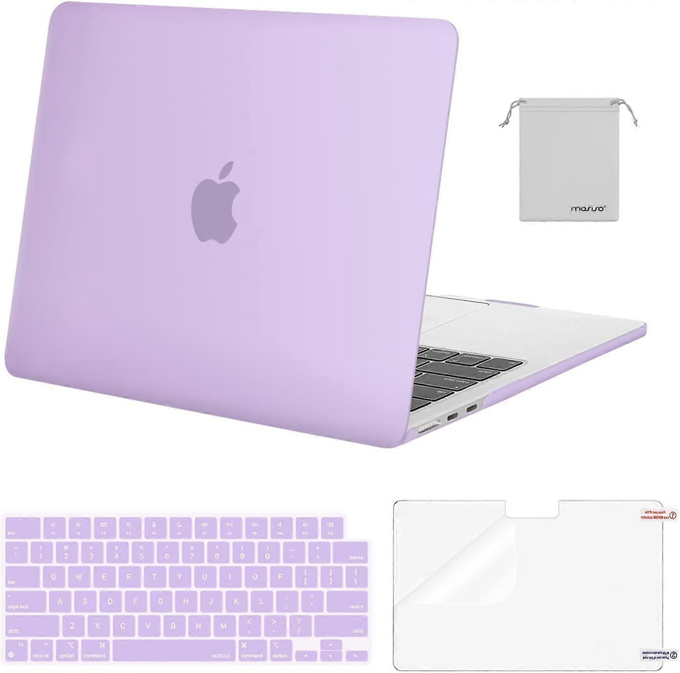 Compatible with MacBook Air 13 inch Case 2024 2023 2022 M3 A3113 M2 A2681 Touch ID, Hard Case&Keyboard