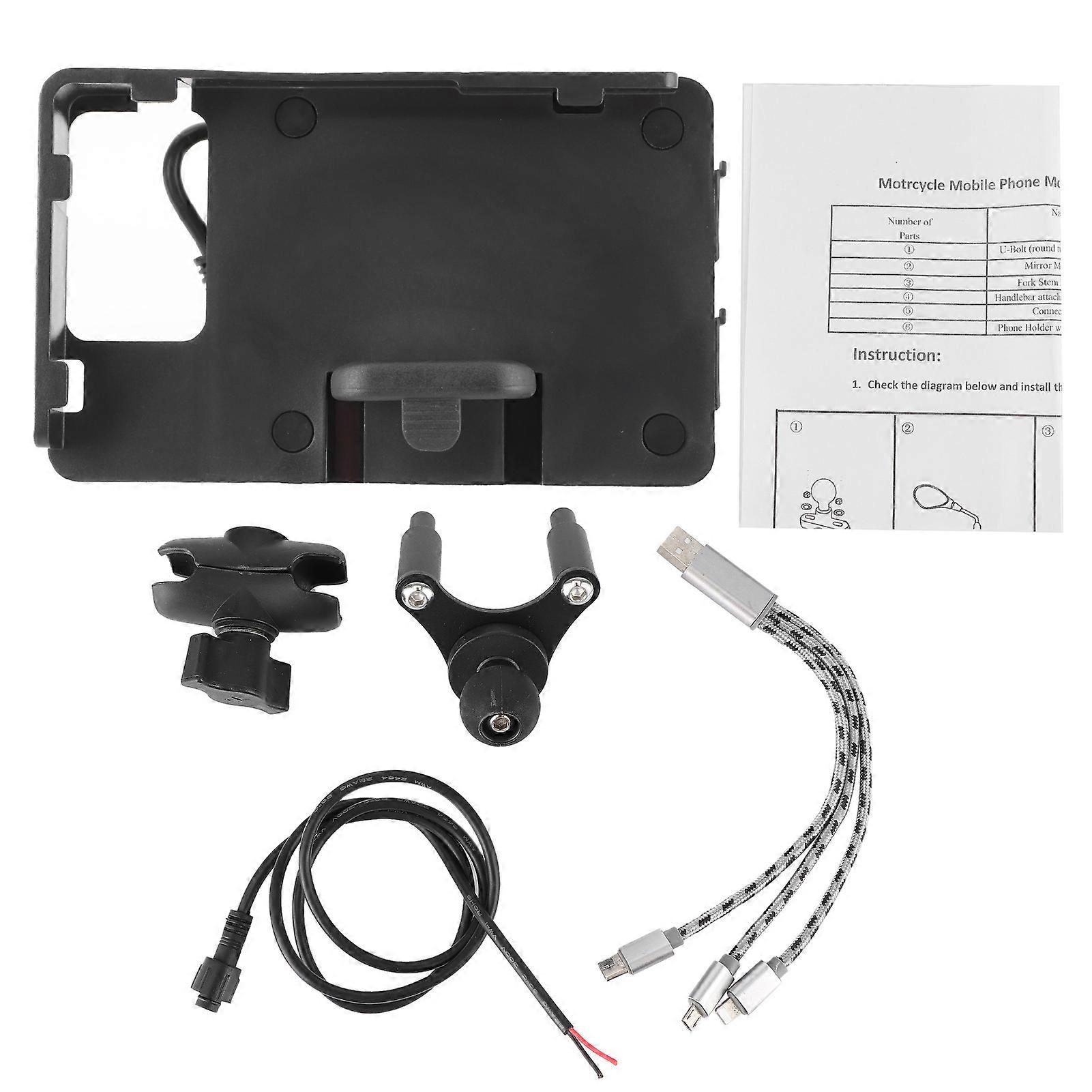 USB charging holder for Ducati 899 959 1199 1299 GPS bracket