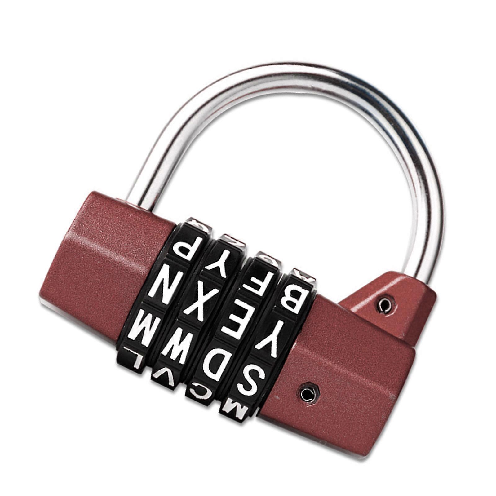 Combination Lock 4 Digit Outdoor Waterproof Padlock for School Gym Locker,Password Code Combination Padlock Multicolor