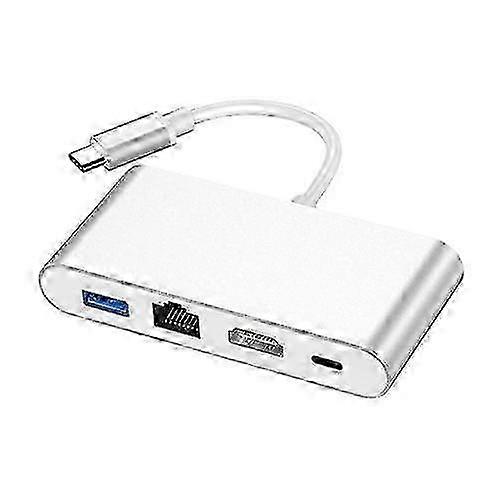 ZRUXE HB-048 4 in 1 Type-C/USB-C Multifunctional Extension HUB Adapter