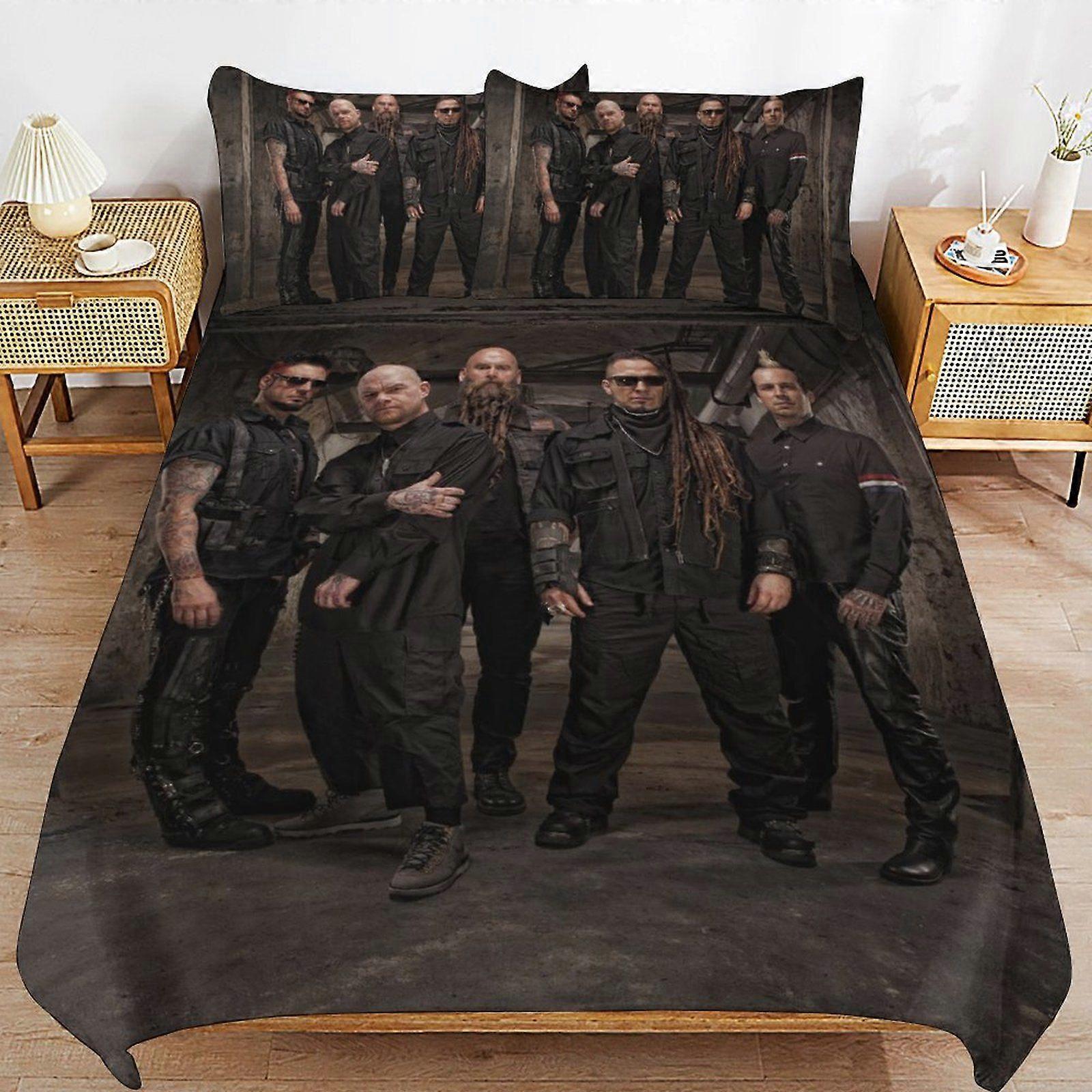 u79 Five Finger Death Punch Innovative Zip Closure Soft Finish Durable Weave Duvet Cover Sets Comfortable All Year Use n79