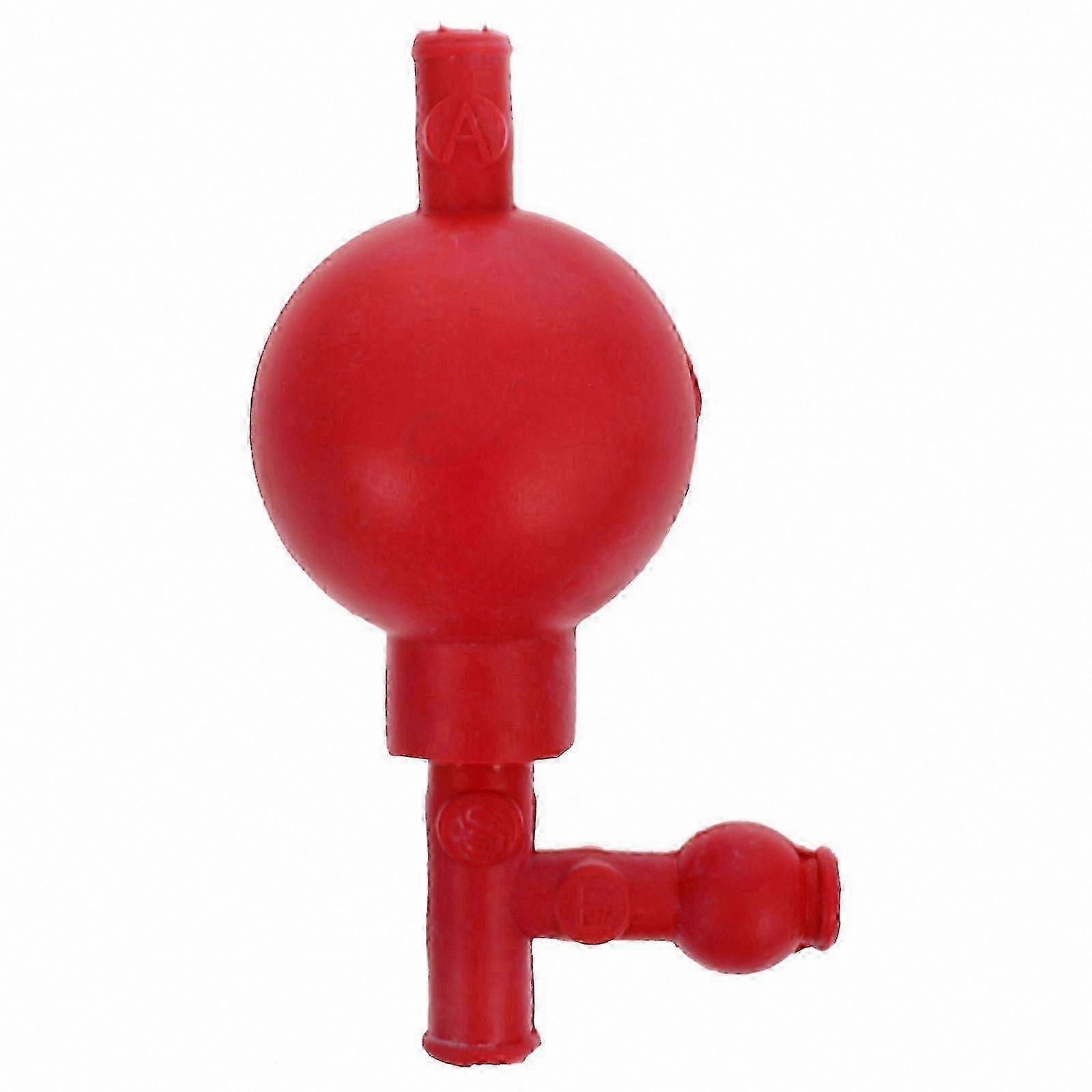 3-Valve Rubber Pipette Filler for Lab Use in Industrial and Mineral Analysis13.00X5.00X5.00CMRed SZRH