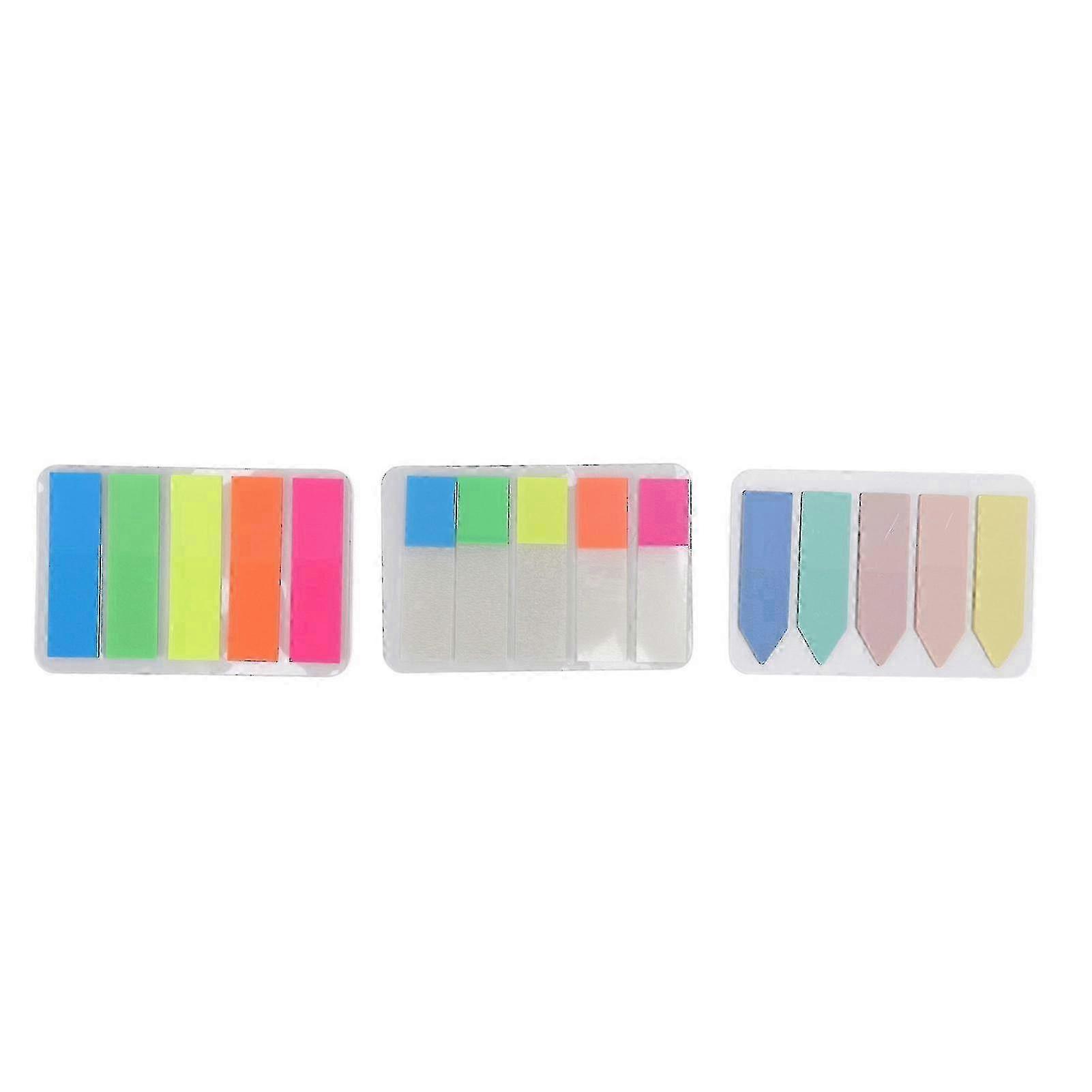 15Packs Page Markers Index Tabs 5 Iridescent Colors Key Marking Reusable Transparent PET Index Tabs for Home School Office 2025