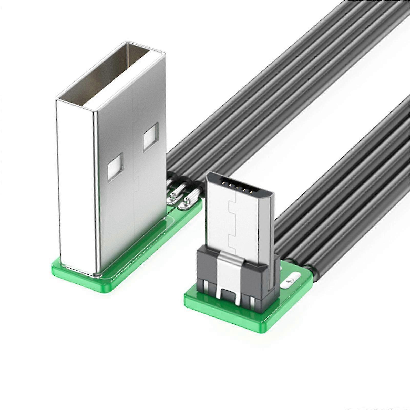 90 Degree Right Angle USB to USB 5Pin Up Bend Data Cable Charging Cord Wire for Tablet Phones Charging and Syncing