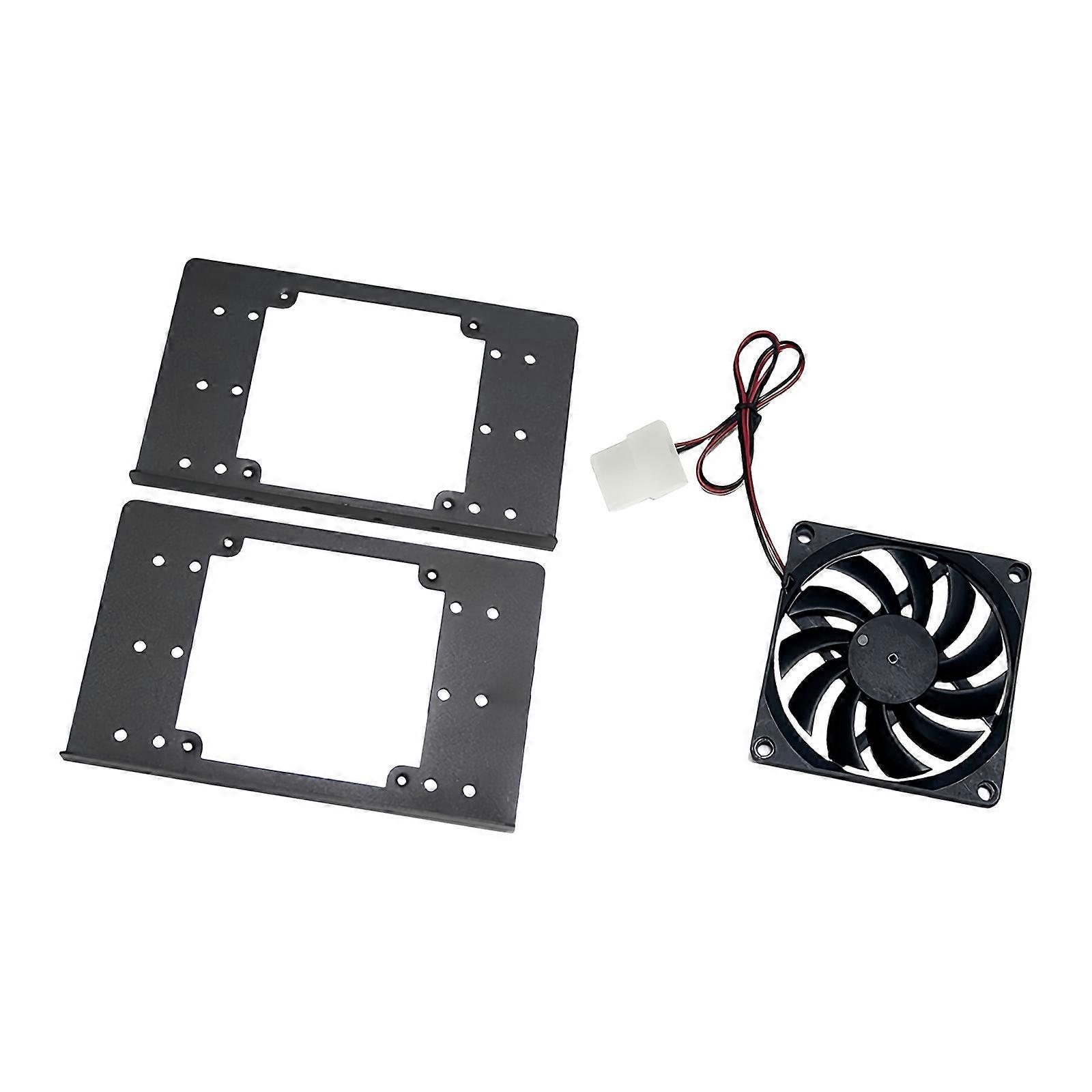 Hard Disk Mounting Bracket Cooling Fan For PC Case Cooling Optimization Temperature Control Optimized Space Usage Multicolor