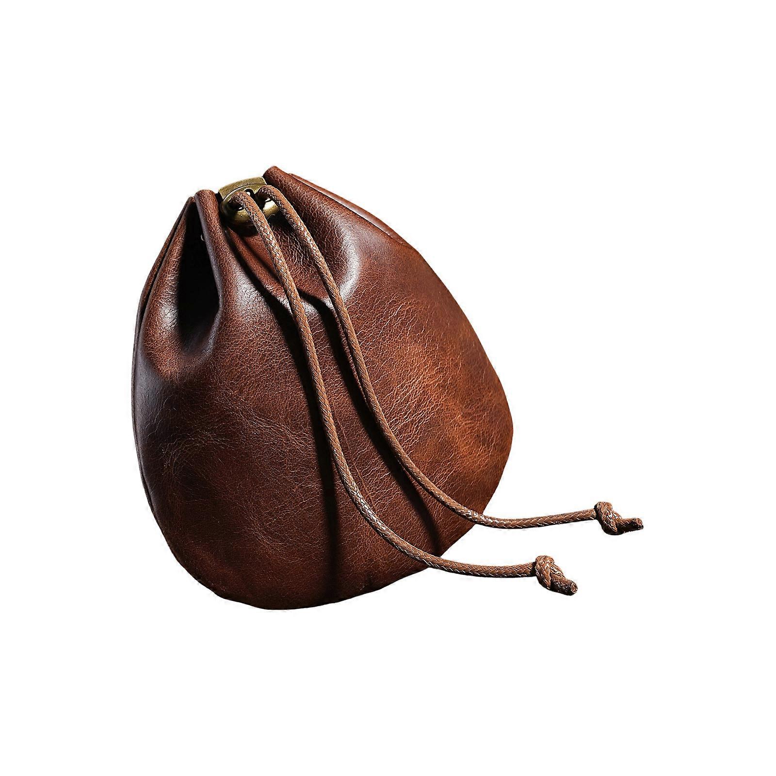 Secure Pull String Closure PU Coin Purse Mini Storage Bag For Organizing Card Keys Jewelry Multicolor