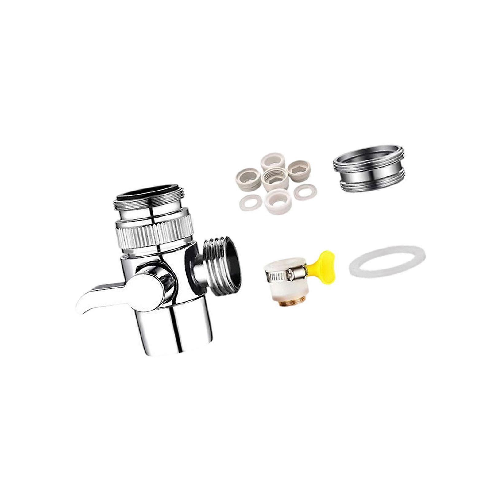 Multi Functional Brass Adapter Simultaneous Water Supply For Appliances Without Pressure Loss Multicolor