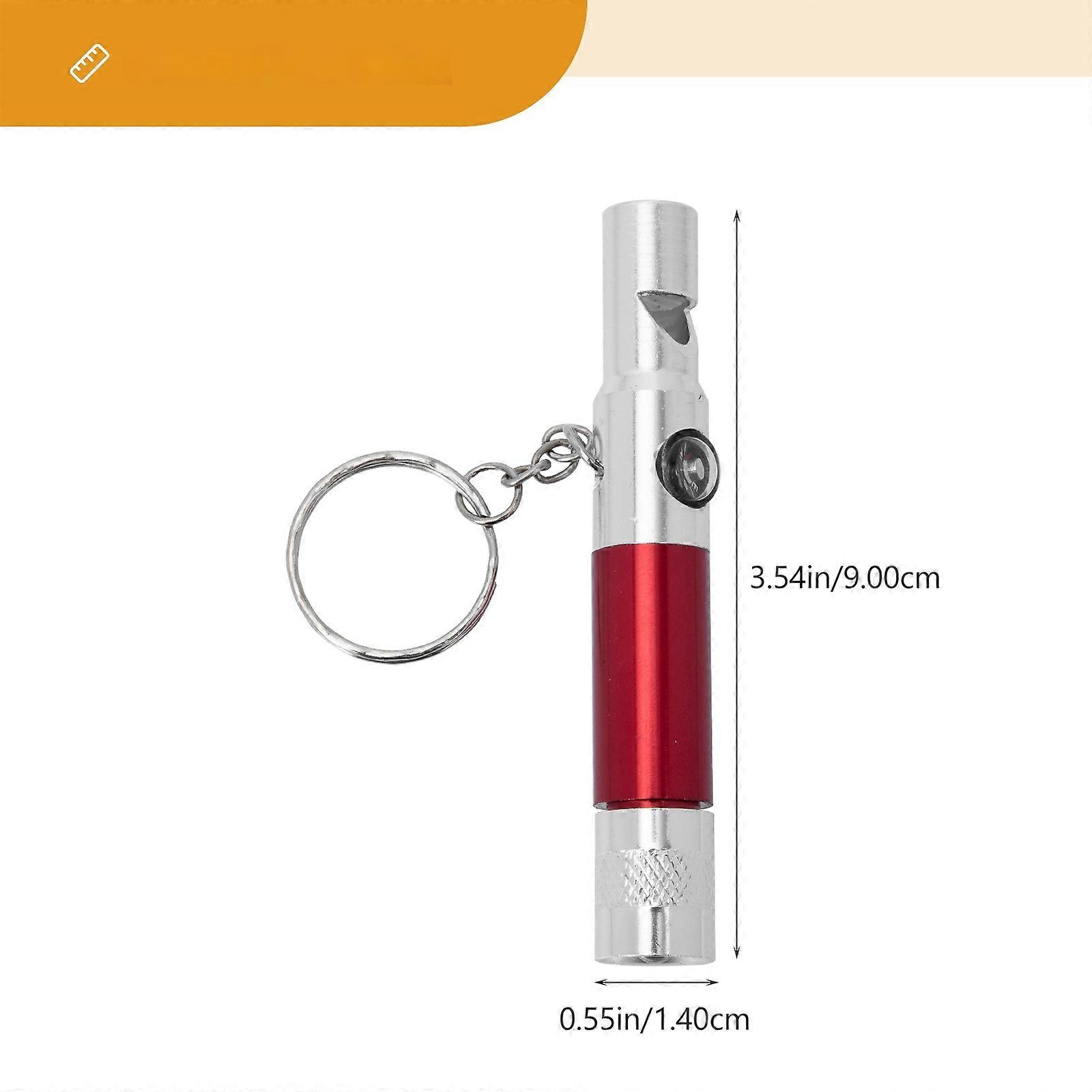 Survival Whistles with Compass and Flashlight for Emergency 2Pcs