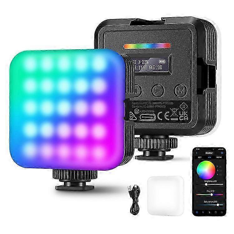 NEEWER RGB62 Magnetic RGB Video Light 360 Degree Full Color LED Camera Light