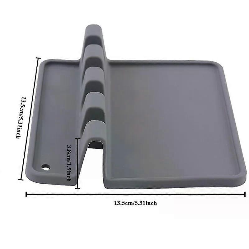 Silicone Tableware Drying Kitchen Utensil Rack Rest Holders Fork Spatula Multifunctional Shelf Organizer Non-Slip Storage Pad