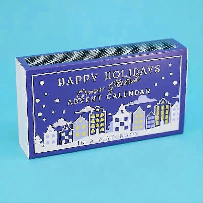 Cross stitch advent calendar for Christmas with embroidery kit