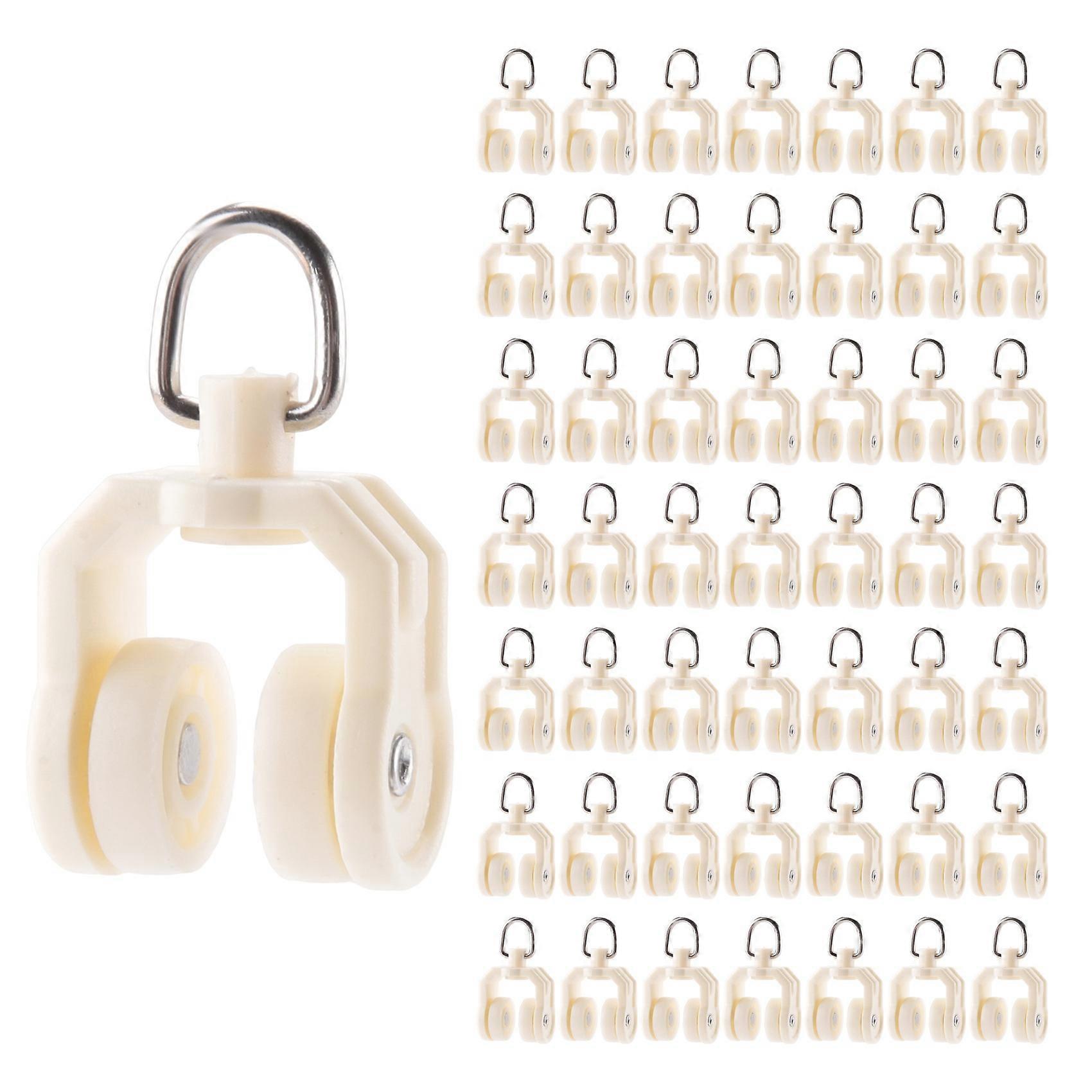 Ceiling Curtain Track Flexible Bendable Curtain Track Rollers Plastic Drapery Rail Sliding Glider for Shower Curtain