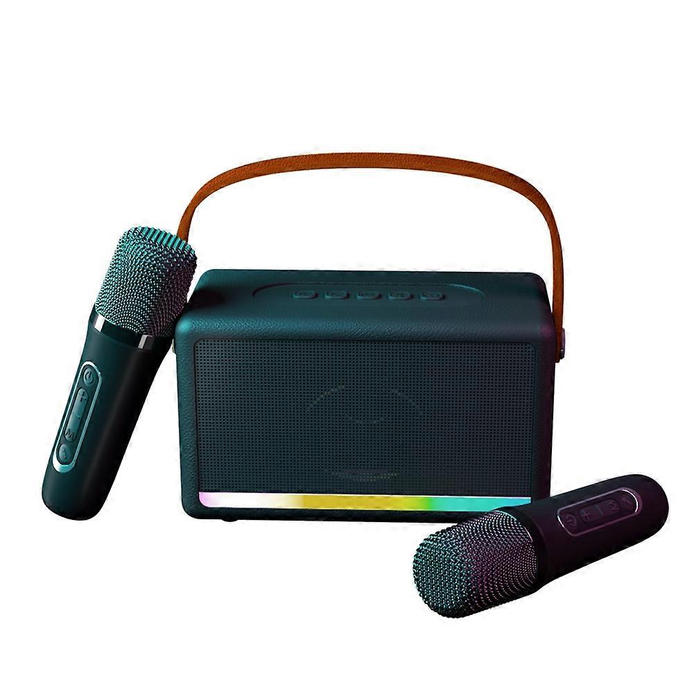 Karaoke Machine for Kids Adults Mini Portable Bluetooth Karaoke Speaker with Wireless Microphone LE