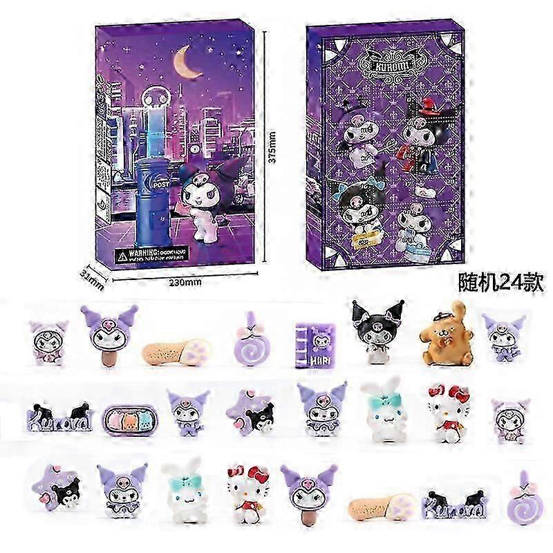 24pcs blind box Christmas advent calendar gift box Minecraft building block toys countdown small ornaments