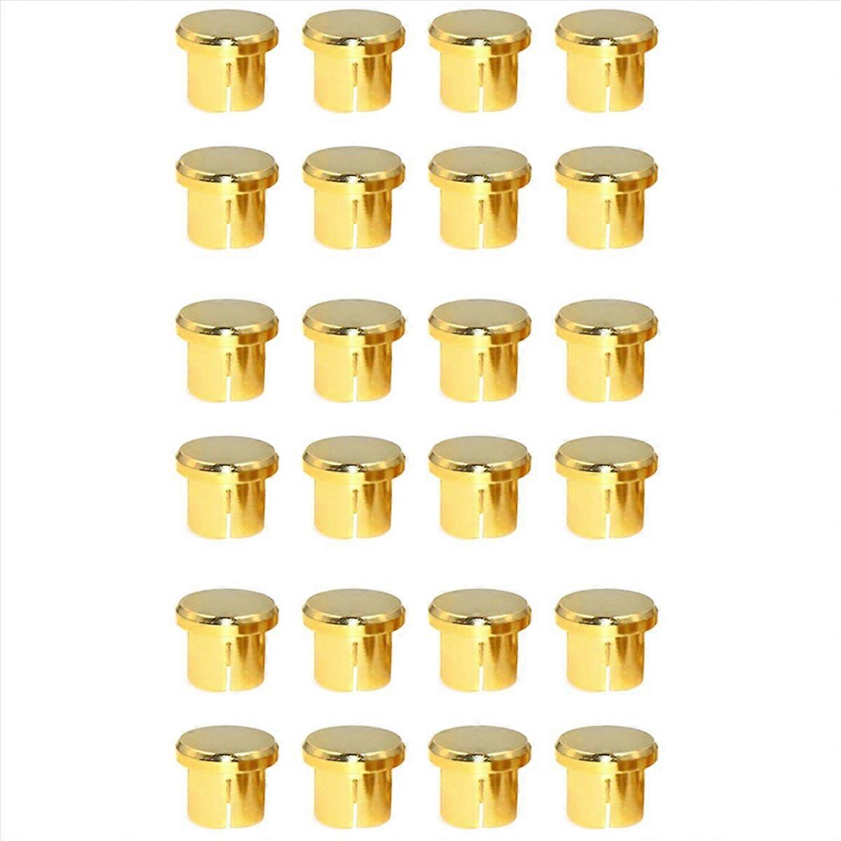 24Pcs Gold Plated Protection Cap Plug Short-Circuit Socket Phono Connector Shielding Plug Socket Pro