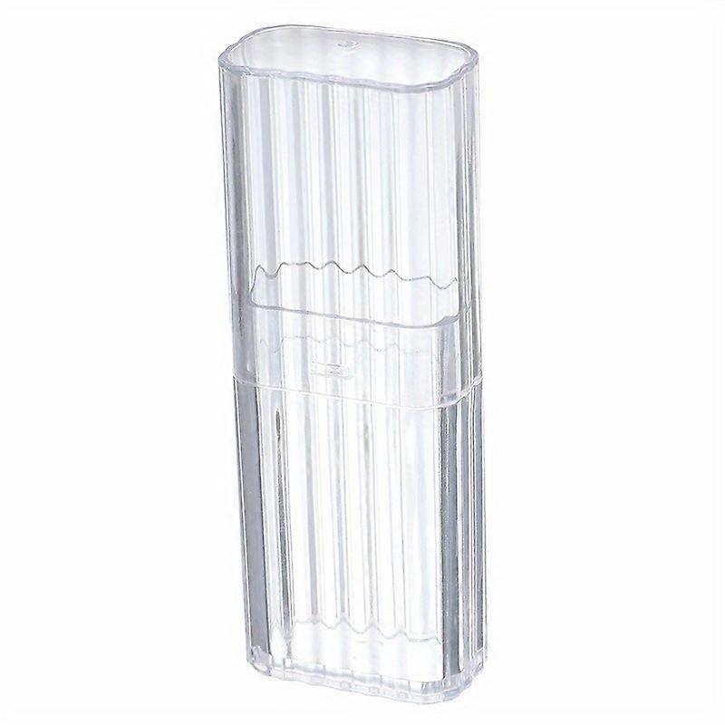 1PC Travel portable transparent small item storage box, cotton swabs, band aids, toothpicks, sorting box, dust-proof storage box