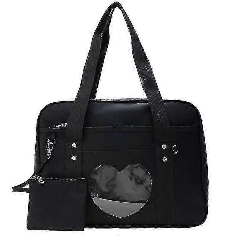 תיק איטה לב תיק בית ספר יפני תיק כתף אנימה גדול תיק קוואי לנשים