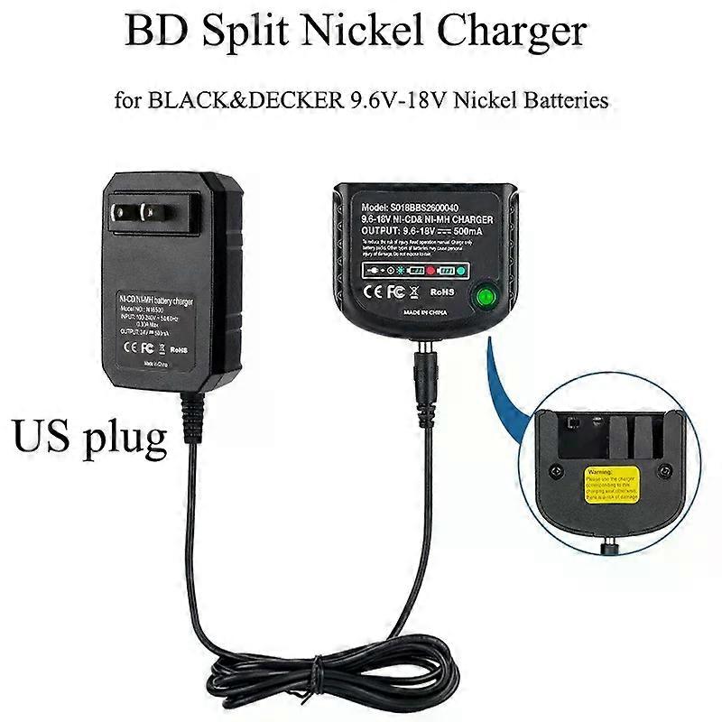 9.6V-18V NiMh Battery Hpb18-Ope FSB14 FS12B HPB18 HPB96 FSB96 for Black&Decker 18V NiMh Battery Power Tools Replacement Charger