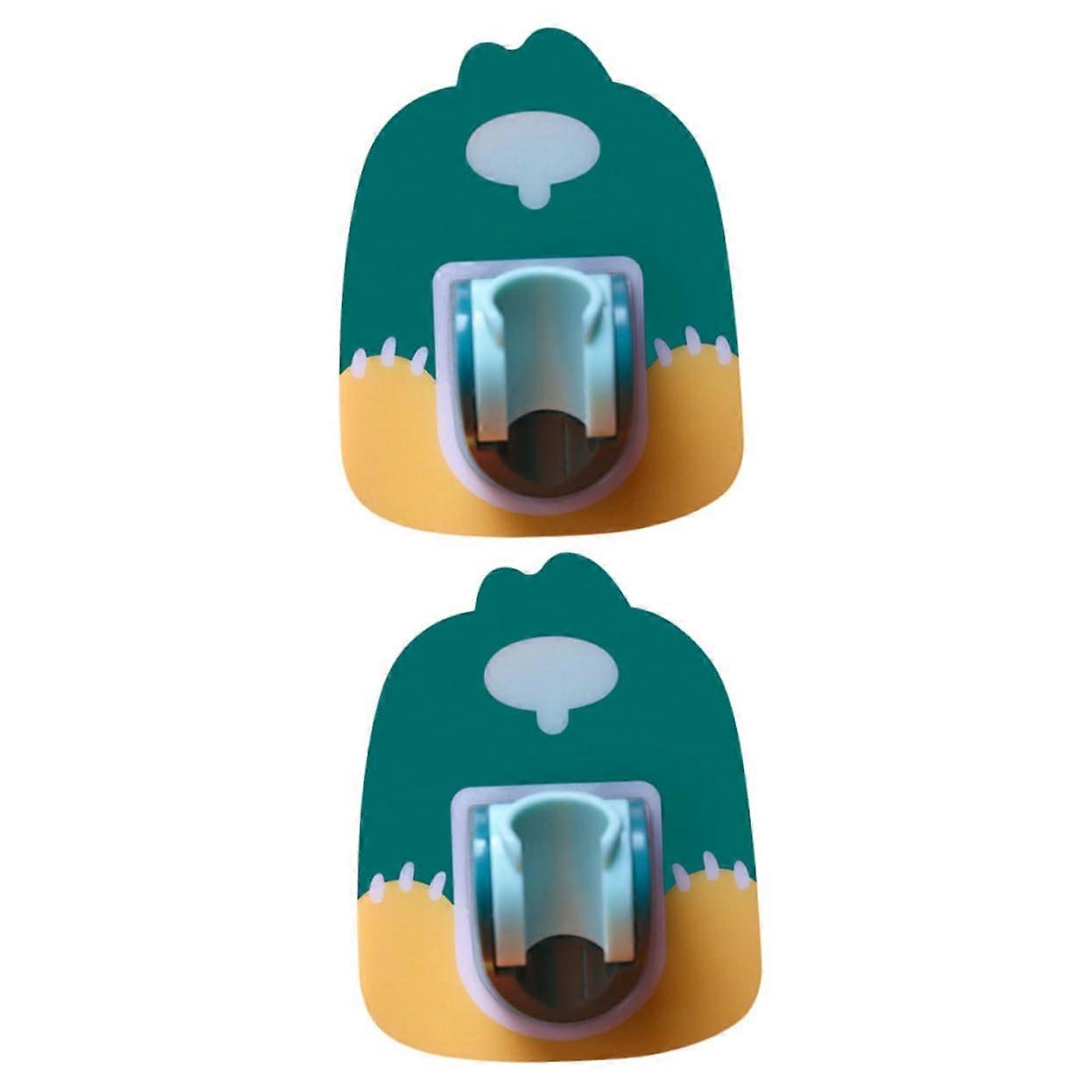 2 Pack Adjustable Shower Head Holders No Drill Wall Mount Brackets for Easy Installation