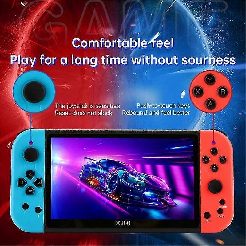 X80 handheld gaming device with 7 inch HD display