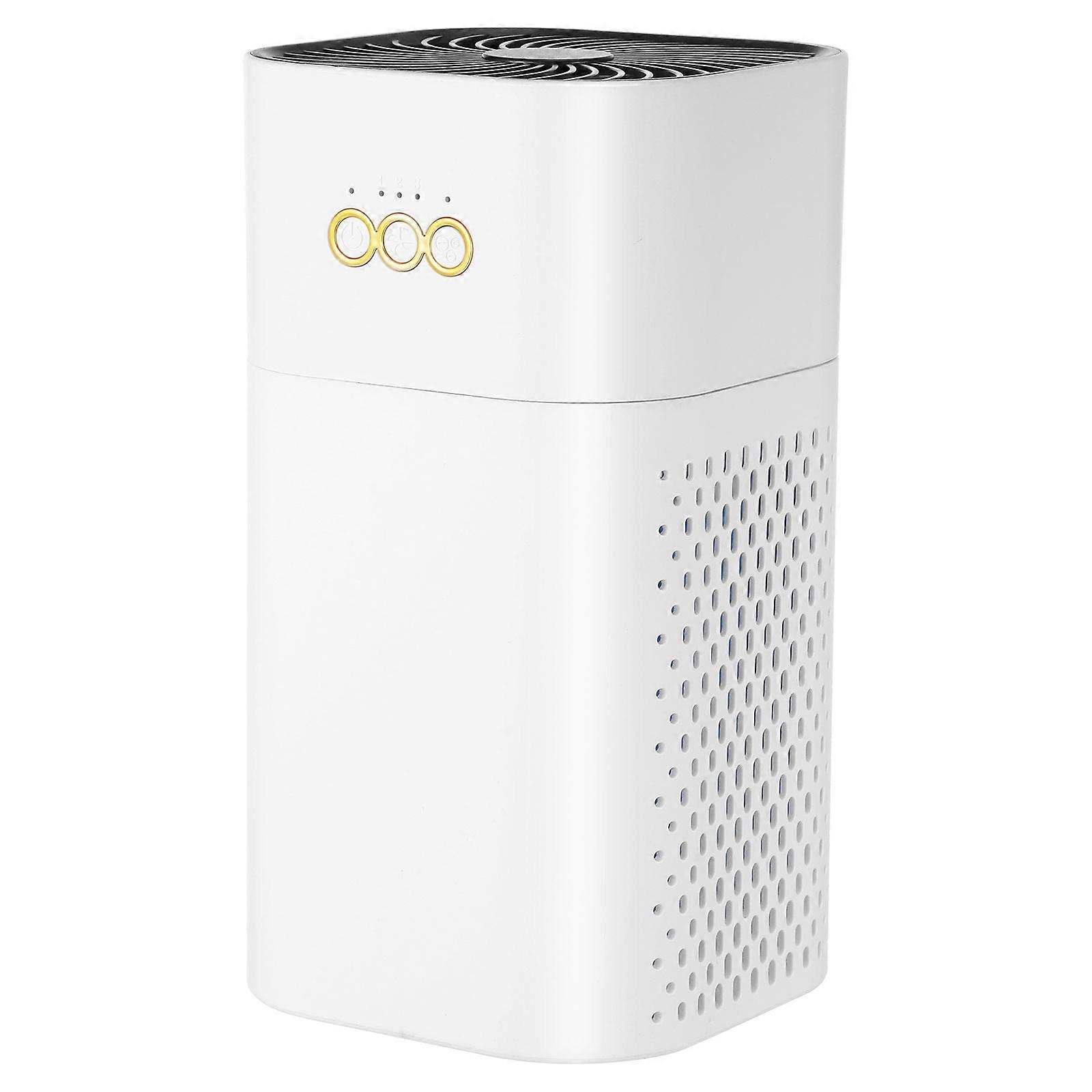 Air Purifier Desktop Mini for Bedroom Home Use White ABS