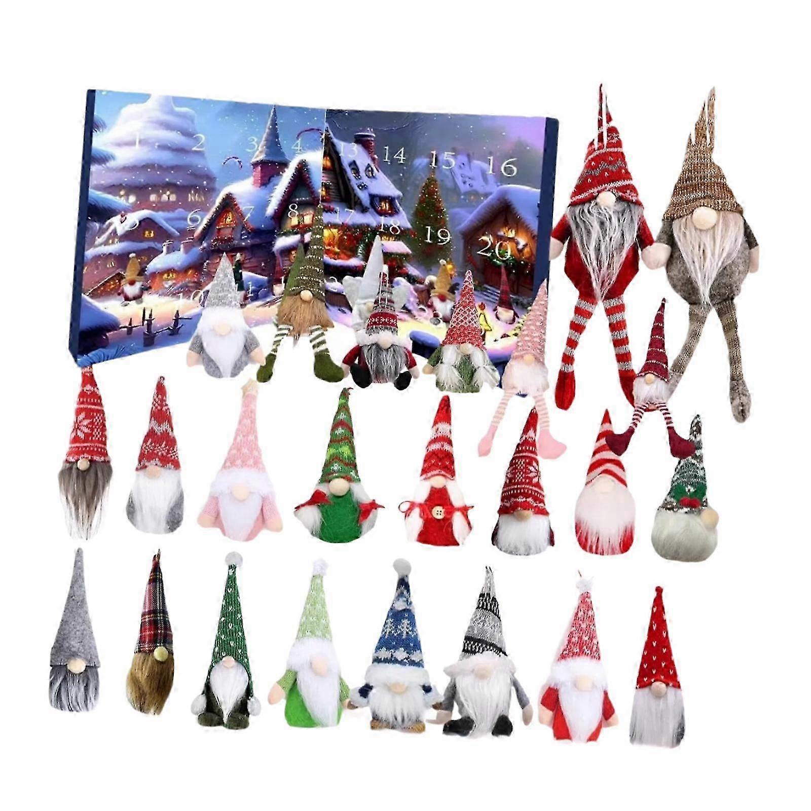 Festive Advent Calendar 24 Day Christmas Countdown with Ornaments