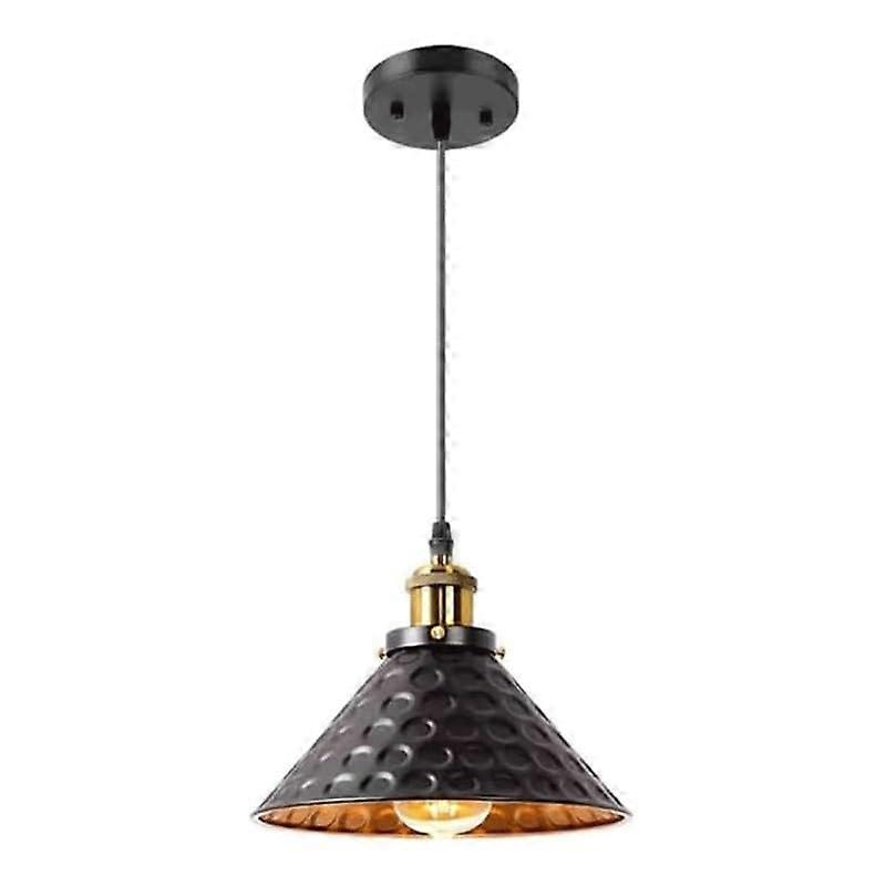 Industrial Vintage Pendant Light E26 E27 Dimmable Adjustable Fixture for Kitchen Decor 9.4in