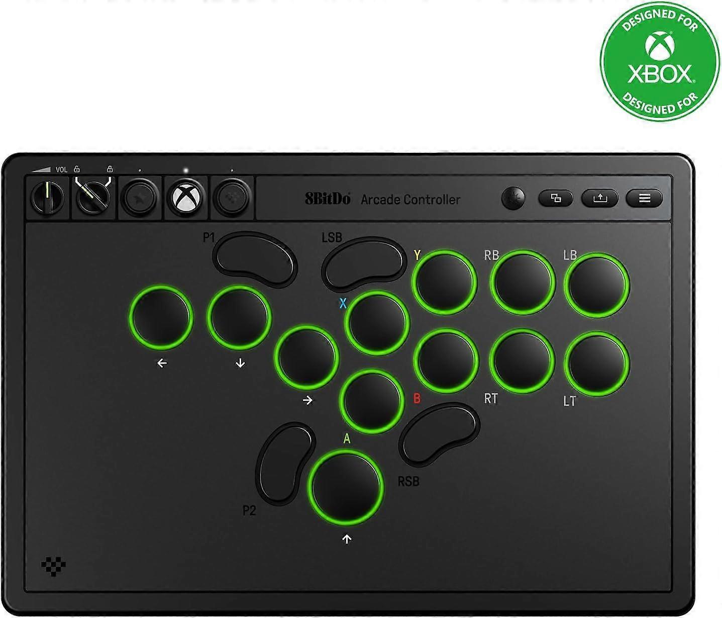 8BitDo All-Button Arcade Controller For Xbox X & PC (Black)
