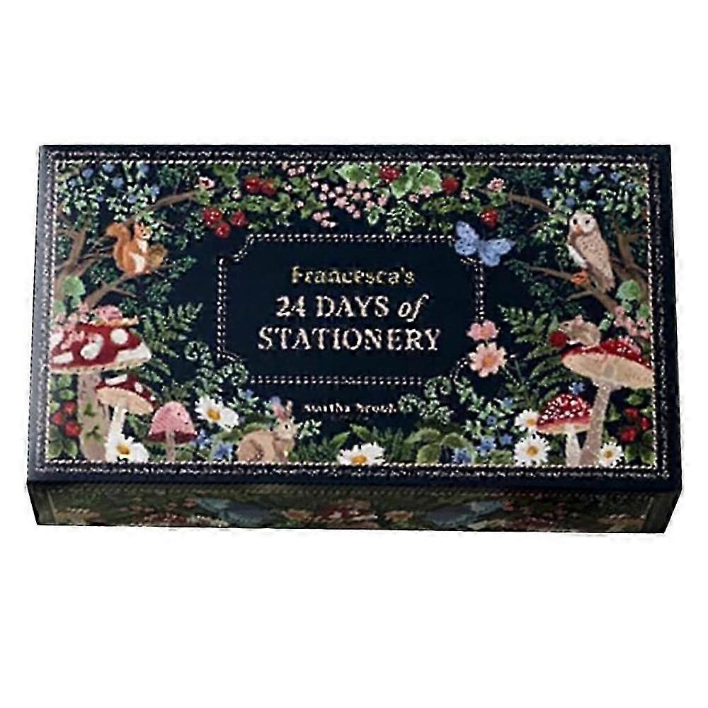 24 Days Stationery Advent Calendar Winter Woodlands Design Countdown Calendar for Christmas