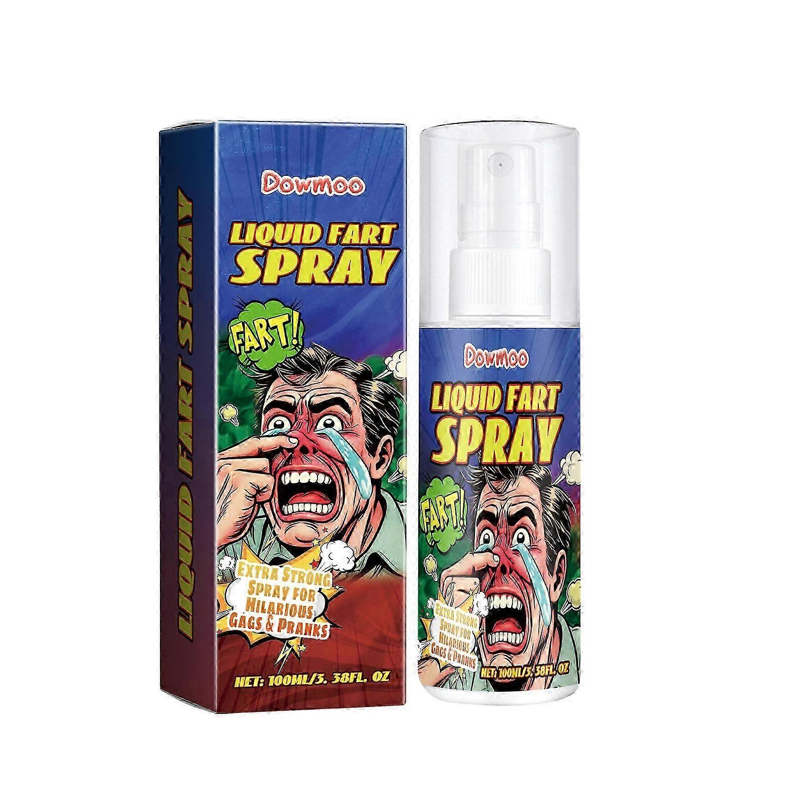 Hilarious Prank Fart Spray - Realistic Odor with Onion Extract, Portable 100ml for April Fool's Day Gags, Safe Indoor Use, Easy to Use & Discreet Pran