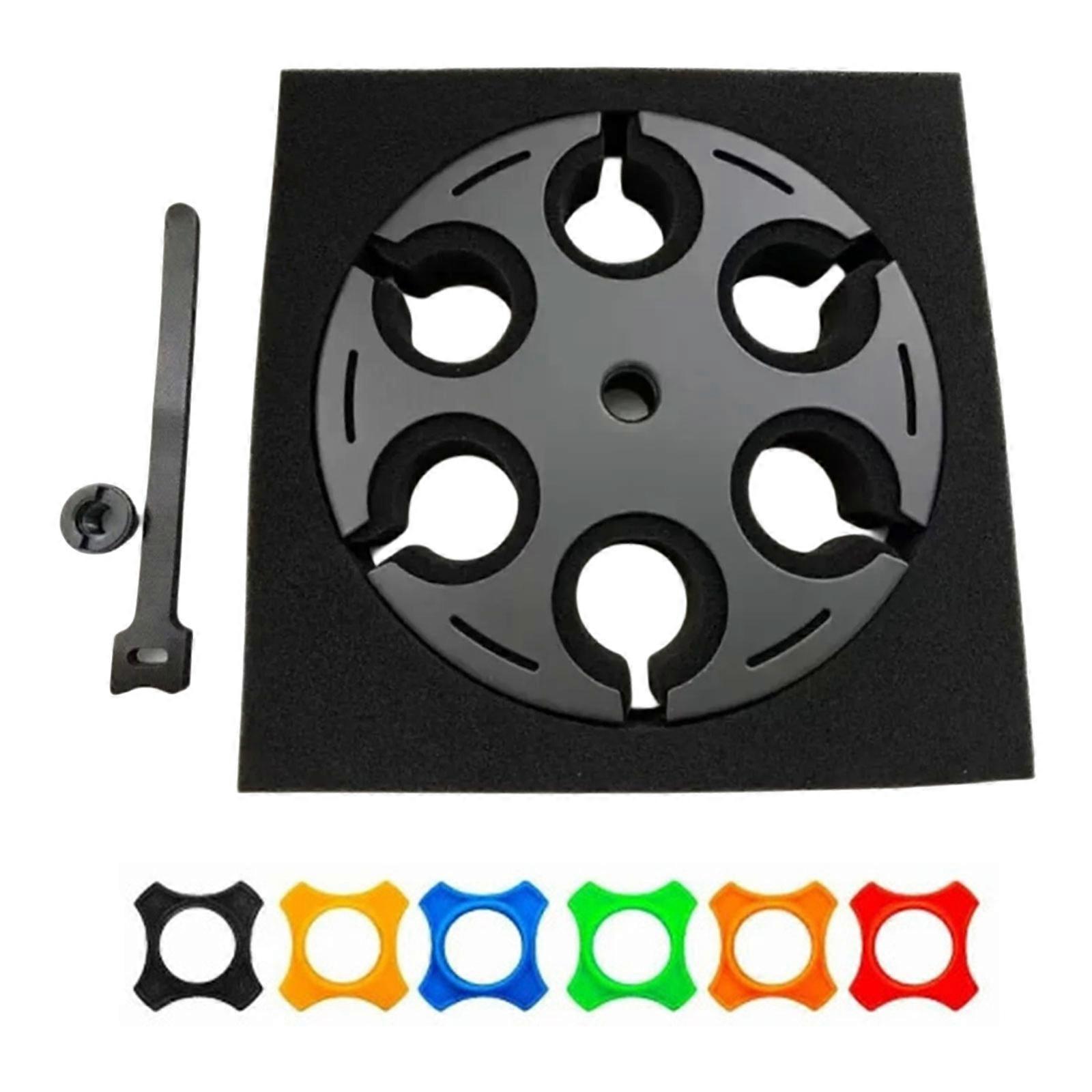 Professional 6 Position Microphones Organizers AntiShock Structure Universal Compatibility For Studio Outdoor Use Multicolor