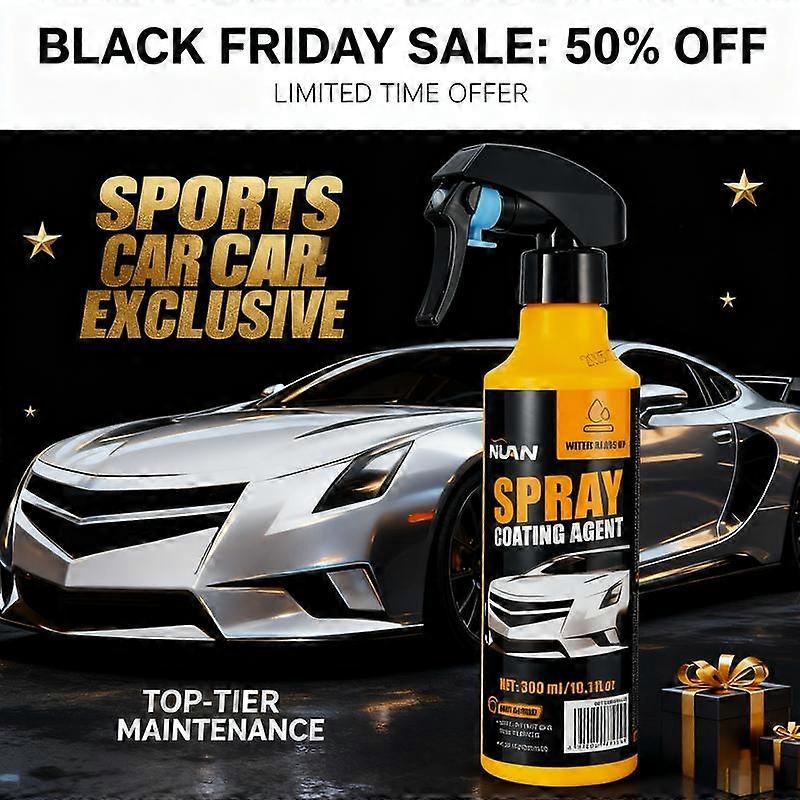 NUAN Spray & Shield! Nano Car Coating for Scratch Defense and Glossy Look