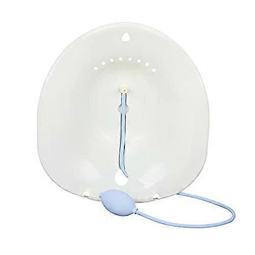 Postpartum Sitting Basin Bidet for Pregnant Women with Thickened Nozzle and Freesquatting Fumigation Care (White)
